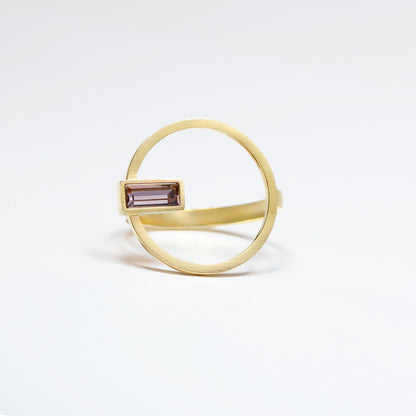 ANEL ARO COM BAGUETE C/ OURO
